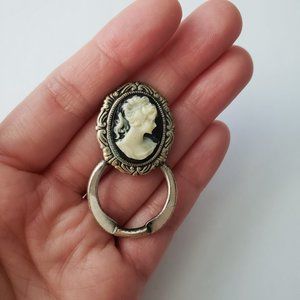 Vintage Cameo Lady Accessory Scarf